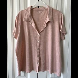 Eileen Fisher button down 100% Organic Linen
